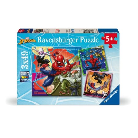 Ravensburger - Puzzle Marvel Spiderman 3x49 piese Ravensburger - 1